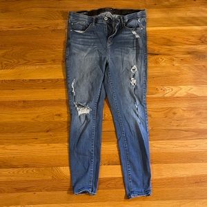 Sky high blue distressed torrid jeans